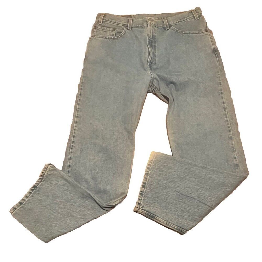 Vintage Y2K Levi's Red Tab 505 Blue‎ Mens 38x30 Regular Fit Denim Jeans 2000's